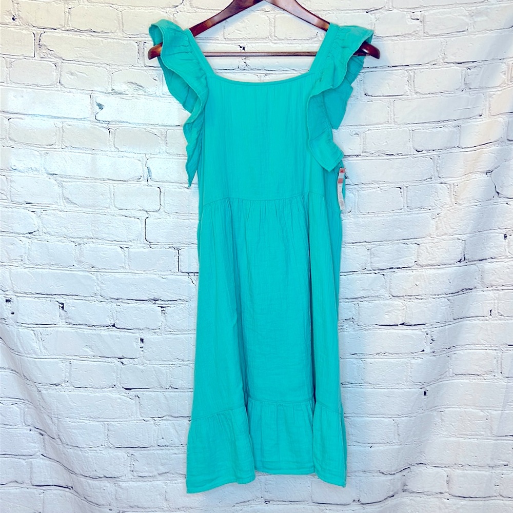 Cat & Jack Green Girl’s Dress Size XL (14-16) Plus Brand New W/Tags